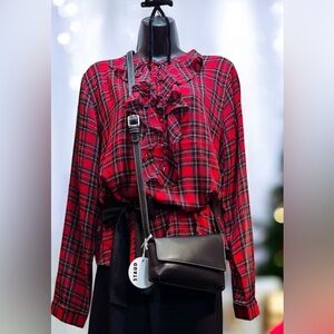 Tommy Hilfiger Plaid Women's Top